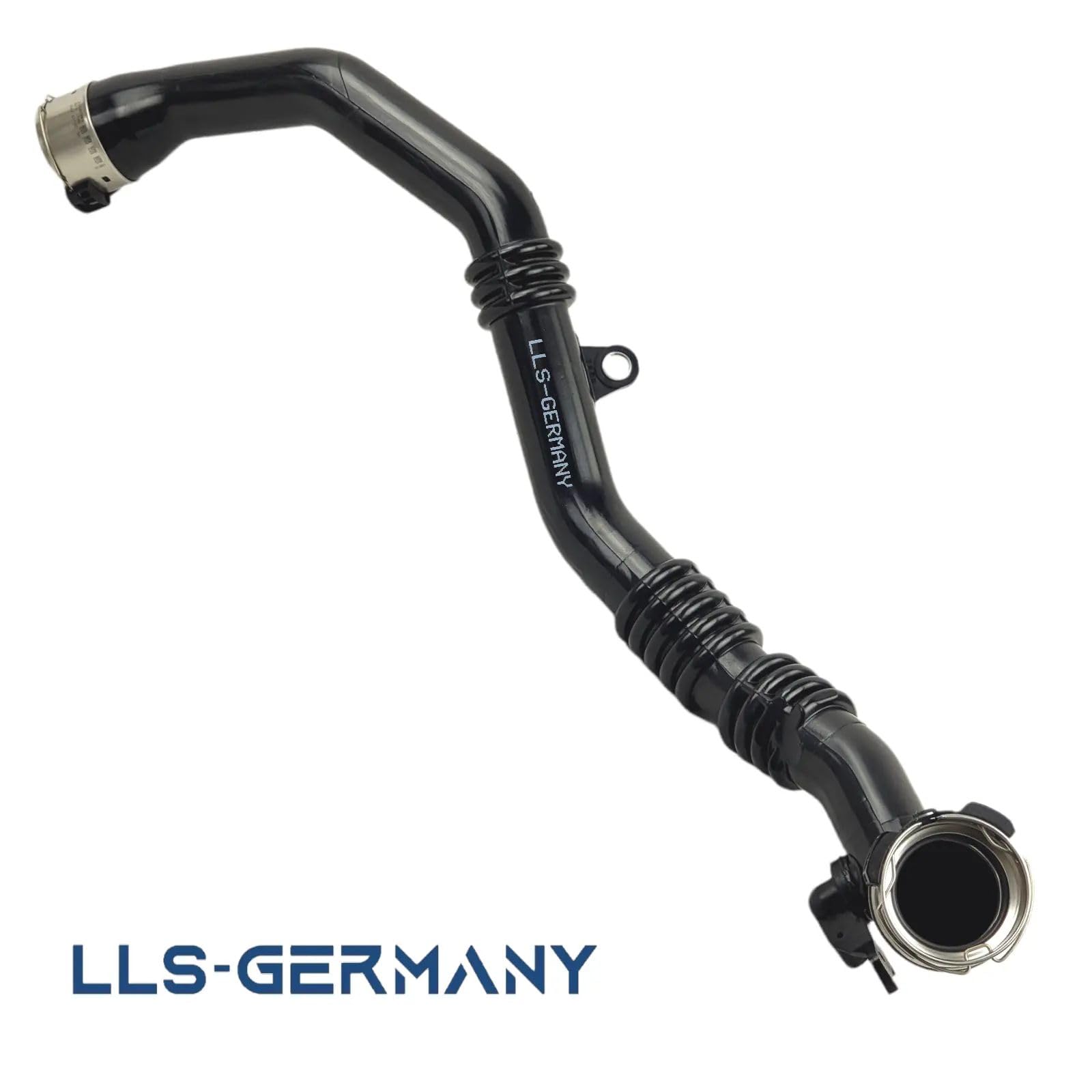LLS-GERMANY Tubo Turbo compatible con Dacia Duster (HS), 1.5 dCi, 90 PS, 144608527R, 144 608527R, conexión original HENN