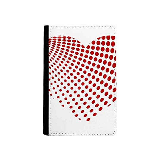Portefeuille de voyage à pois rouges grand format Saint-Valentin