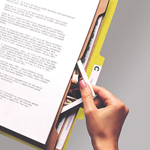 Smead Pressboard Classification File Folder With Safeshield Fasteners, 2 Pocket Dividers, 2" Expansion, Legal Size, Yellow, 10 Per Box (19084) #TOP3