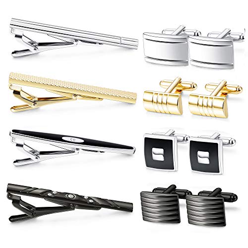 Milacolato-Pince-a-Cravate-Bar-pour-Hommes-Cravate-Affaires-Barre-de-Mariage-Clips-Set-avec-Boutons-de-Manchette-Skinny-Bouton-Chemise-Elegant-Delicat-Cadeau-Boite-Homme