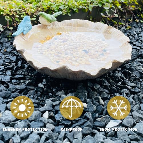 Alimentador de banho de pássaros para jardim ao ar livre alimentador de pássaros para banho de pássa