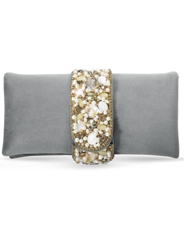 Asian Purse Womens Clutch purse for wedding (Stunning Grey) (B0D6X69JZG) Amazon Price History, Amazon Price Tracker