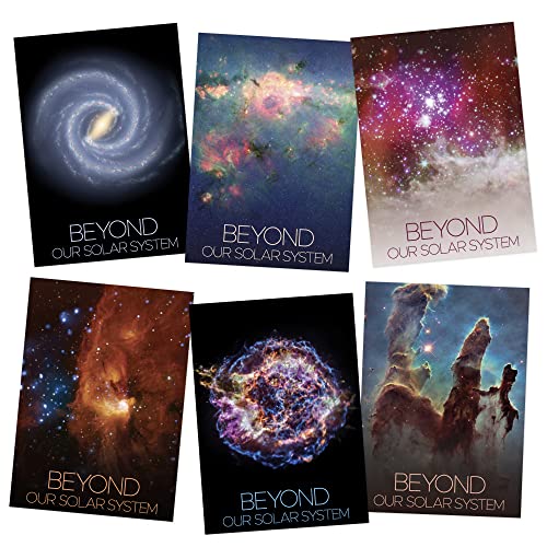 Artery8 NASA Beyond Our Solar System Pillars Creation Milky Way Spiral Galaxy Supernova Pacman Nebula A4 Wall Art Print Poster Pack of 6