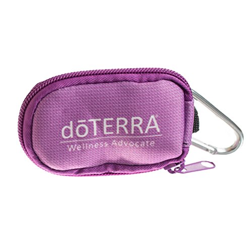 AROMA READY DOTERRA BRANDED KEY CHAIN CASE (HOLDS 8 SAMPLE VIALS) (Chambray)
