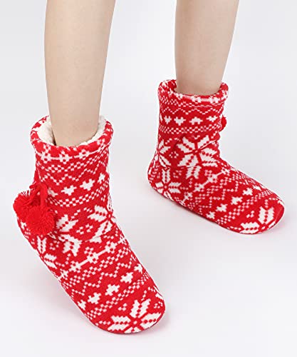 Image of Panda Bros Women's Bootie Slipper Socks, Non-Slip Gripper House Socks