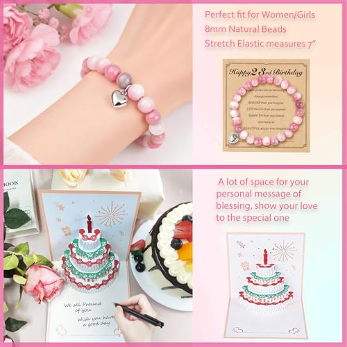 Miniatura 7 de Regalos De Cumpleaños Número 23 Para Mujeres, Cesta De Feliz Cumpleaños Número 23, Caja De Regalo Para Mejores Amigas, Mujeres, Mamá, Esposa, Hija, Hermana, Novia, Compañera De Trabajo, Mejor Amiga,