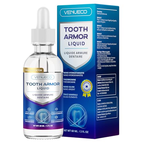 Cavity Protection Tooth Armor Liquid: Science-Backed Formula Strengthens Enamel with Remineralization Drops at-Home Tooth Enamel Support Stronger Teeth Hydroxyapatite 60 ml