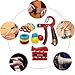 13 PCS Grip Strength Trainer Kit, Hand Gripper Strengthener, Forearm Strengthener, Finger Strengthener, Finger Exerciser, Stress Relief Ball, Forearm Workout Ring for Muscle Building and Injury Recover
