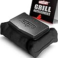 GRILLART Grill Brush Bristle Free, Replaceable BBQ Cleaning Pad (No Handle), Safe Replacement Cleaning Pad/Head for Cast Iron/Stainless Steel Grates - Dark Black