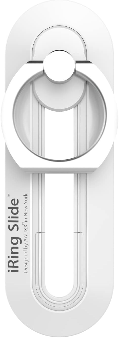 AAUXX iRing Slide Single Eyeling Slide Single Smartphone Drop Prevention, Safety Grip & Portable Stand for Wireless Charging