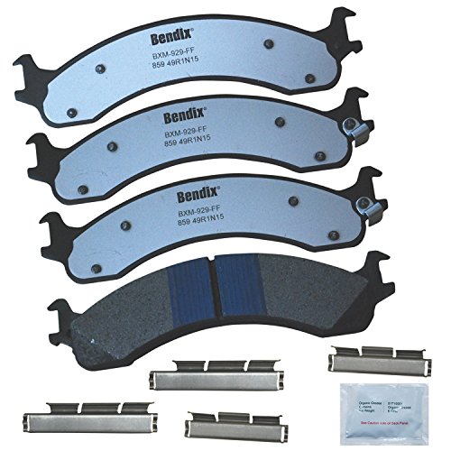 Image of Bendix Fleet Metlok MKD859FM Semi-Metallic Front Brake Pads for Dodge Ram 2500 2002-2000, Ram 3500 2002-2000, Ram 4000 2002-2000
