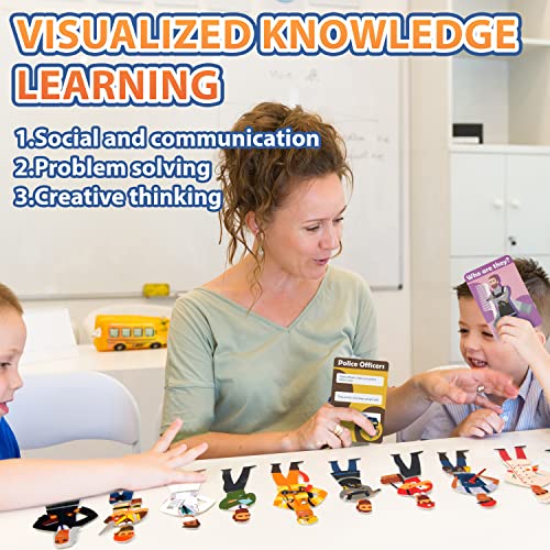Pp Opount Community Helpers Toys For Kids, Felt Dress Up Dolls Play Set With 12 Occupations And 12 Flashcards, Preschool Learning Toys, Great Gifts For Boys And Girls Ages 3+ #TOP4