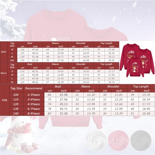 weihnachtspullover partnerlook mit hund, Familien Weihnachtspullover Set Lustig Partnerlook Familie Partner Pärchen Weihnachtsoutfit Sweatshirt Rentier Winterpullover Ugly Christmas Sweater