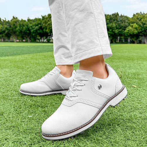 Zapatillas de deporte para golf de hombre NGARY impermeables con clavos estables 6