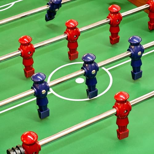 Marsrut 2PCS Foosball Replacement Players Set, Foosball Men, Soccer Player Set, Plastic Replacement Parts for Football Table, 2 Hexagon Nuts Included (Blue) - Thumbnail 3