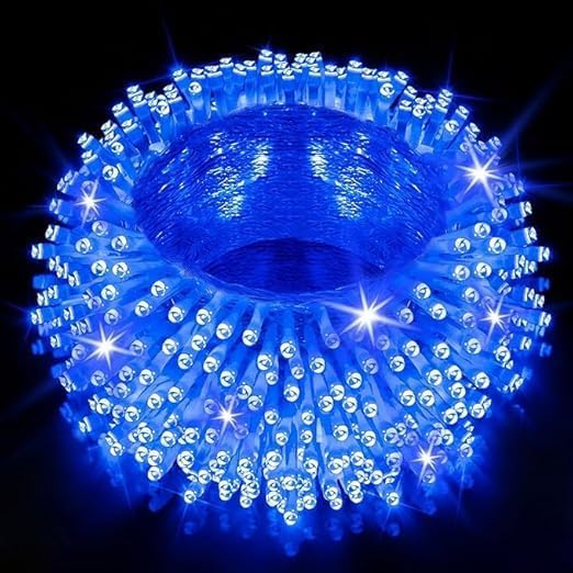 Carsten Led String Lights for Diwali/Led String Lights for Balcony/led String Lights for Home Decoration/Led String Lights for Christmas/led Fairy Lights for Home, Blue, 20 Meter