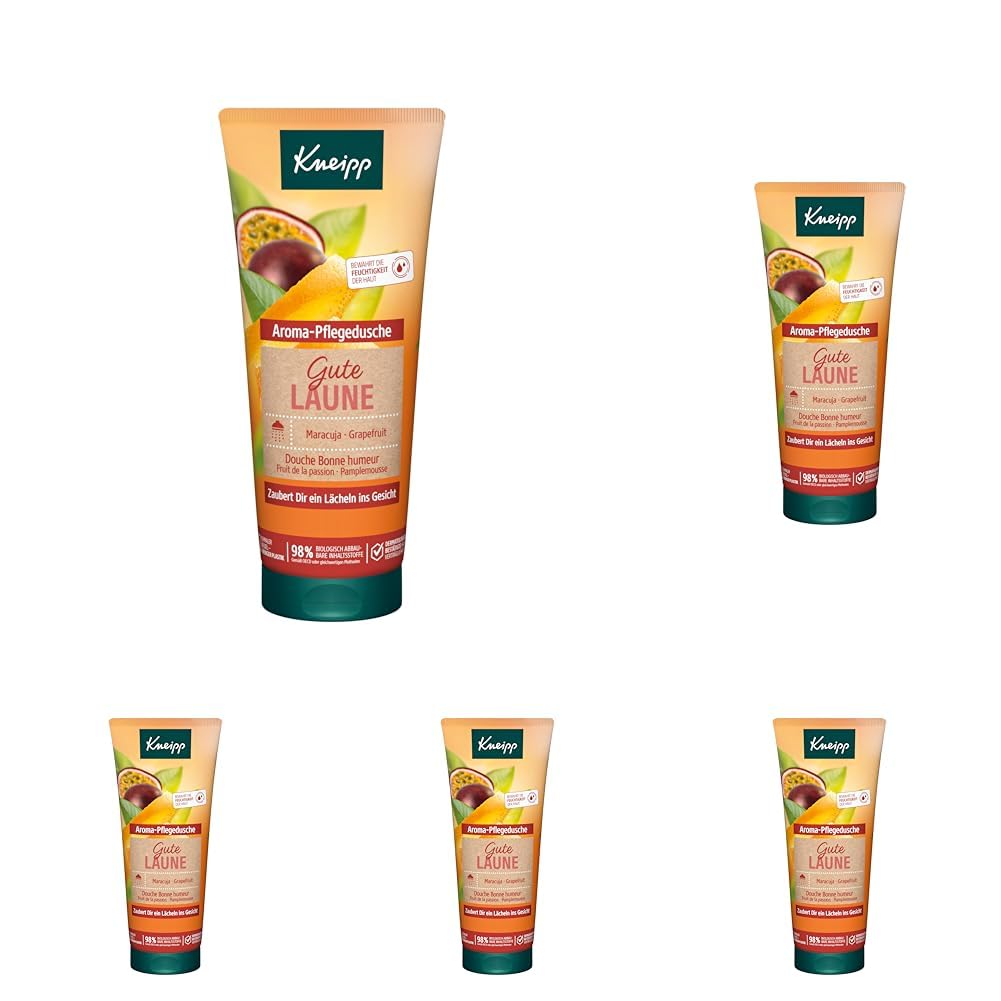 Kneipp Aroma Pflegedusche Gute Laune (1 x 200 ml) 911006 (Packung mit 5)