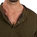 Smith's Workwear Mens Sherpa Bonded Thermal Henley Pullover Jacket, Olive, Medium US