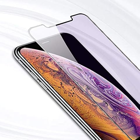 PERFECTSIGHT HD Clear Anti Blue Light Filter Tempered Glass Screen Protector for iPhone 11 Pro 2019, iPhone Xs/X/ 10 5.8 inch 1 Pack - Anti Fingerprint, 2 Stronger, Alignment Frame Easy Installation Cover