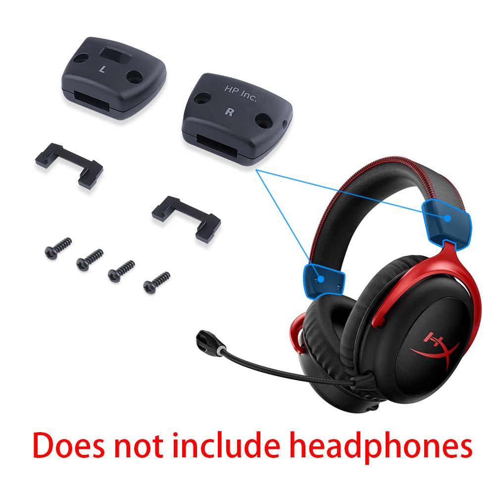 Headband Beam Buckle Side Covers Teile Ersatz für HyperX Cloud 2 Wireless Gaming Headsets