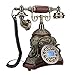Produktbild Retro Telefon Vintage Telefon, FSK/DTME Schnurgebundenes Haustelefon 20er Stil mit LCD Display, Schnell Redial, IP Funktion, Kalender/Zeit, rutschfest Basis Ideal für Zuhause, Büro, Geschenk, Deko