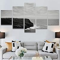 SIGNWIN 5 Panel Canvas Wall Art High Contrast Scenery for Home Decorations Ready to Hang - 60