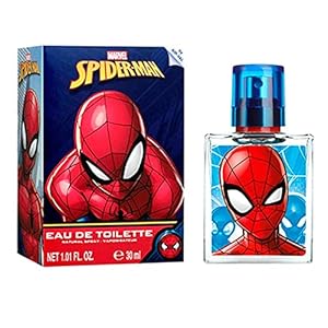 Spiderman parfum voor kinderen: eau de toilette in een coole glazen flacon, cadeau voor jongens (30 ml)