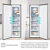 Hisense FV354N4BIE Freezer Verticale con display LED, Total No frost, 274 L, Inox