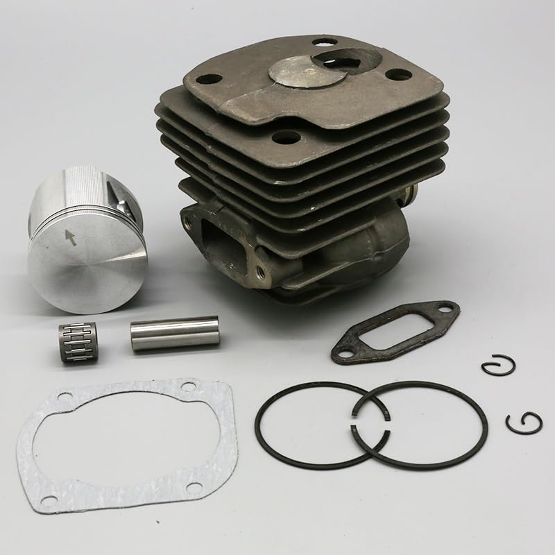 Accesorios de herramientas 5 0mm y Pistón de cilindro más grande de 52 mm ajuste para Husqvarna 371 372 372X 365 XTORQ Piezas de recambios de motosierra de gasolina de jardín 575255702(Hus 372 50mm)