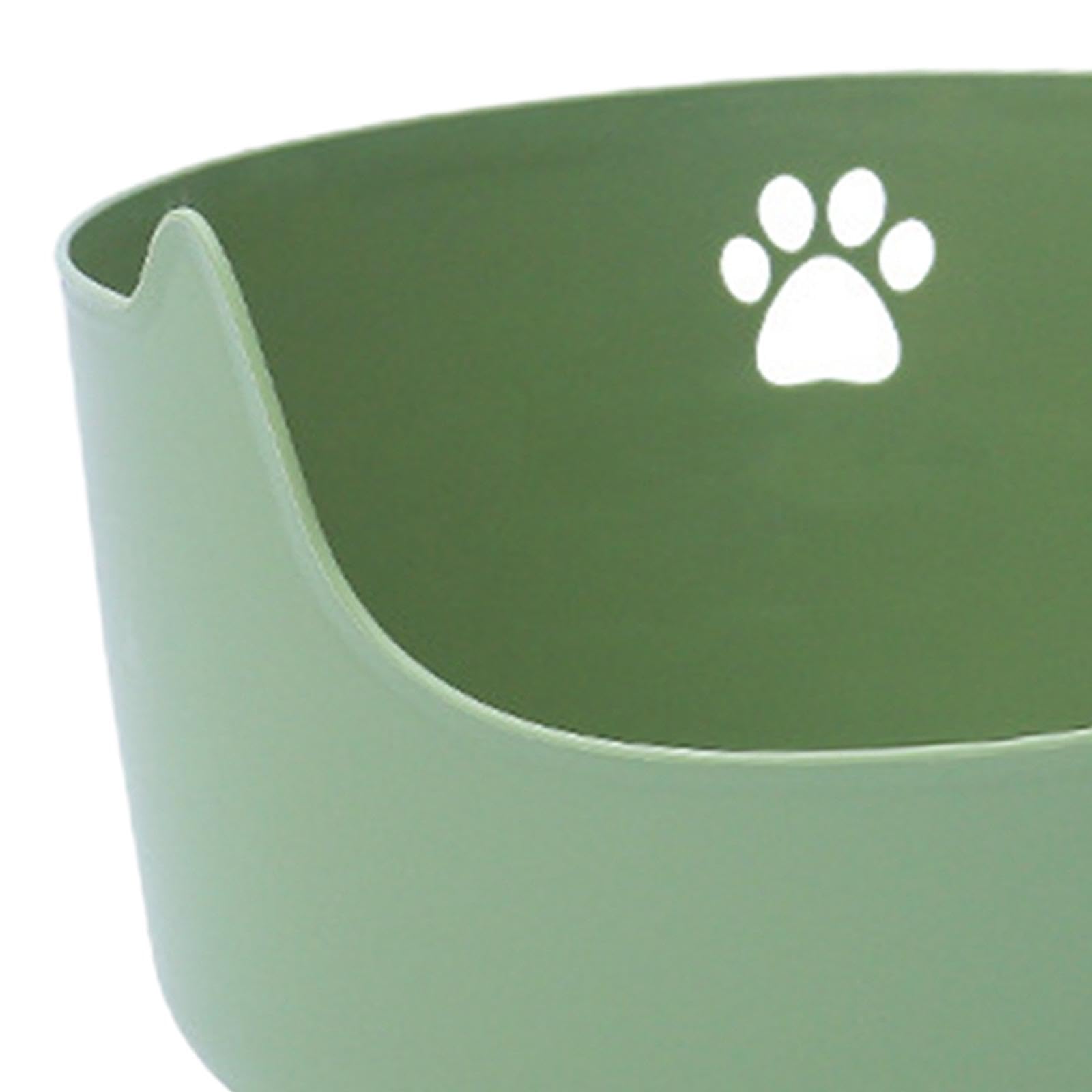Lettaia, Lettiera for gatti for aperta con lati alti Durevole(Green)