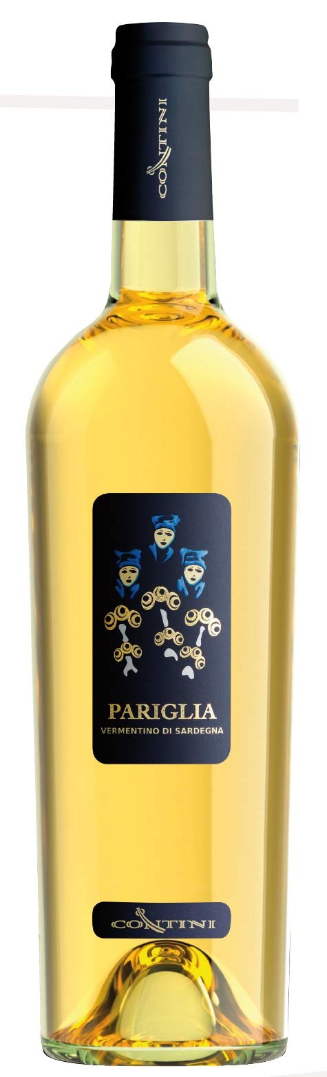 CONTINI Vino Bianco VERMENTINO DI SARDEGNA DOC PARIGLIA BOTT 75 CL - IMBALLO DA 6 BOTTIGLIE DA 75 CL
