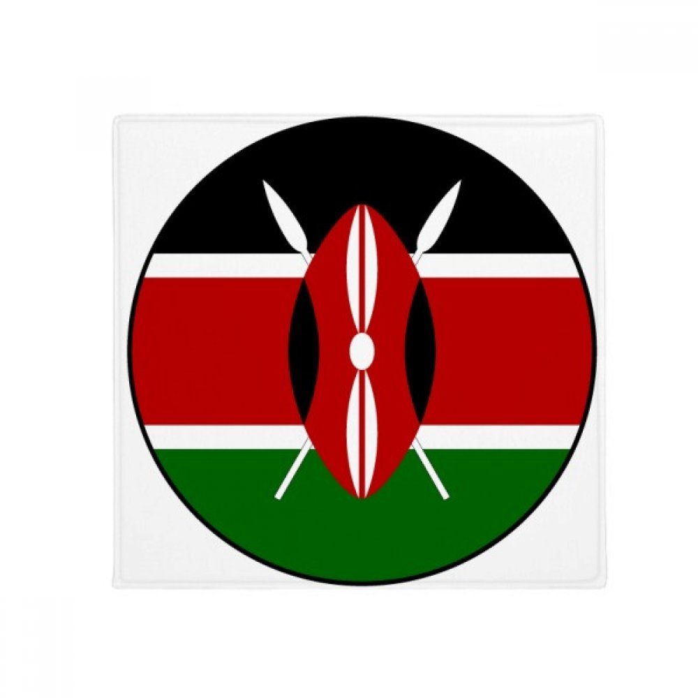 Tapis de sol Kenya antidérapant 50x50 cm pour salon et salle de bain