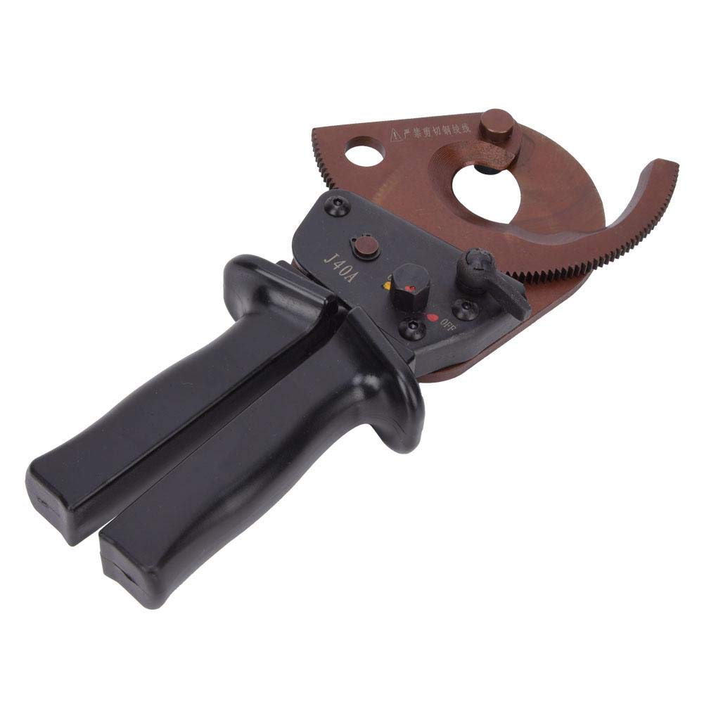 Utensile per spellacavi automatico, J40A 300mm² Cricchetto per uso industriale, forbici per cavi, utensile da taglio manuale