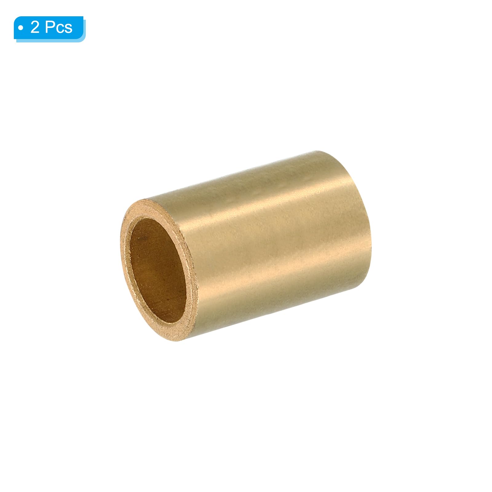 PATIKIL M16 Brass Spacers, 2 Pcs Metal Spacer Brass 16mm ID x 22mm OD x 30mm L Brass Spacers Screw Standoff for 5/8 Inch or M16 Screw - Image 3