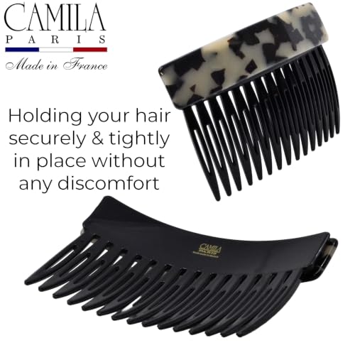 Image of Camila Paris CP3799 Hair Side Comb, 3 inch Small French Twist Hair Combs Clips
