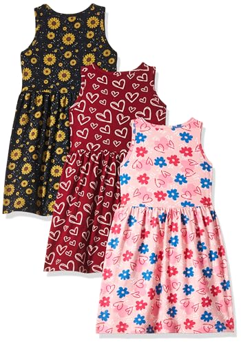 Image of T2F Girls Cotton Knee-Length Casual Dress(Pack of 3)