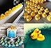 SOHAPY 100Pcs Mini Yellow Rubber Ducks Tiny Baby Shower Rubber Ducks, Squeak Fun Baby Yellow Rubber Bath Toy Float Fun Decorations for Shower Birthday Party Favors Cupcake Carnival Game Gift (100Pcs)