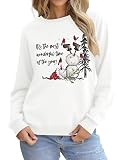 UYIQL Snowman Sweatshirts Its The Most Wonderful Time of The Year White 2XL