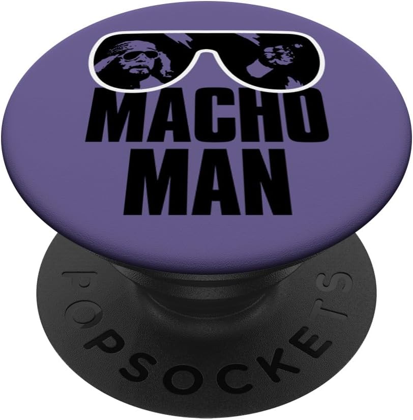 WWE Macho Man Randy Savage PopSockets PopGrip: Swappable Grip for Phones & Tablets PopSockets PopWallet for MagSafe