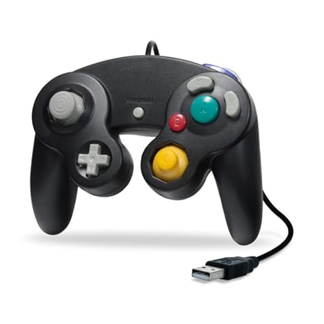 CirKa Premium GameCube USB Controller for PC/ Mac (Black)