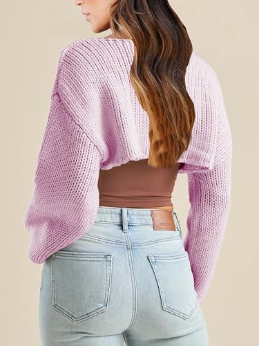 Image of Womens Bolero Crochet Crop Shrug Shoulder Knit Cropped Sweater | Y2K Crochet Crop Top, Half Sweater, Cozy Chest Over the Shoulder Top Cardigan, Cut Off Super Crop, Ballet Lace Sweater
