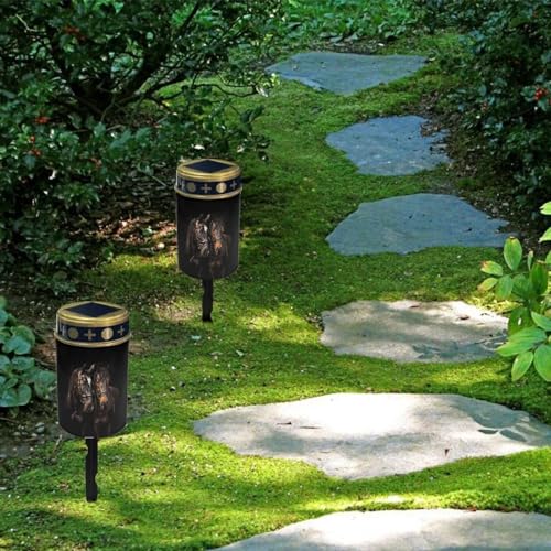 Image of Horse Solar Garden Flameless LED Candle Outdoor Solar Pathway Decor