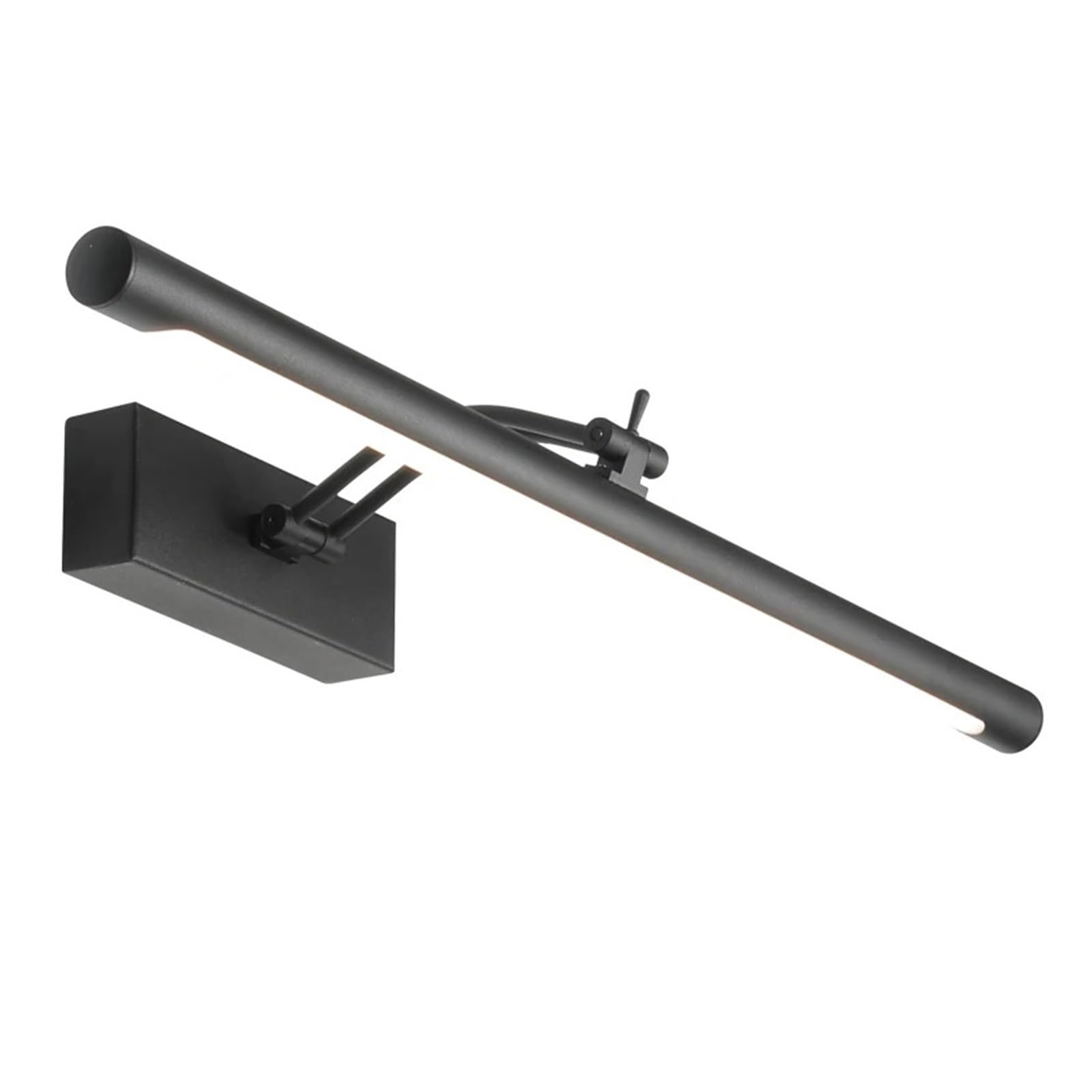 Nowoczesna lampa ścienna LED Vanity 40/55 cm Lustro łazienkowe Czarny kinkiet Kosmetyczka Sypialnia Warerproof Wewnętrzna oprawa ścienna(Nature,BLACK_12W55CM)