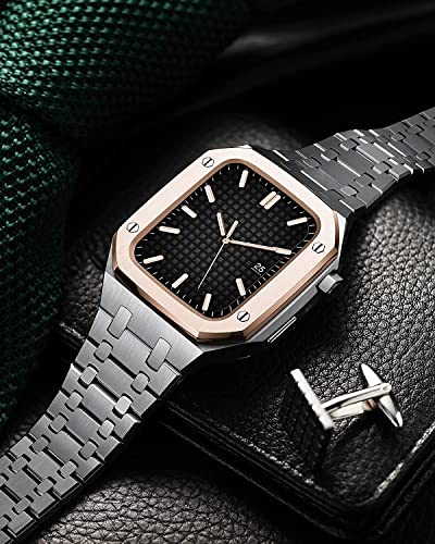 Kit modification Apple Watch métal agate pour le bureau et les sorties chic - 3