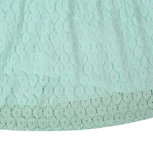 Girls Dresses Girl Lace Casual Dress For Christmas Party Pageant Bridesmaid Church Girls Dresses 5-6 Vintage Long Sleeve Formal Dresses For Girls(Ls-Blue Green130) #TOP5