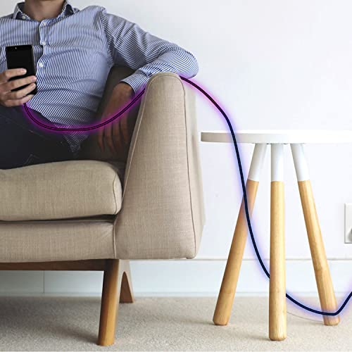 Oliomp Usb A To Lightning Cable 6Ft (Apple Mfi Certified) Lighted Up Led Iphone Charger Cable 6Ft Fast Charging Data Cable For Iphone 14/13/12/11 Pro Max/Xs/Xr/X/8/7/6S/6Plus/Se/Ipad #TOP6