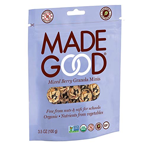 MadeGood Mixed Berry Granola Minis, USDA Certified Organic, Gluten Free & Non-GMO, 3.5 Oz (Pack of 6) - image 2