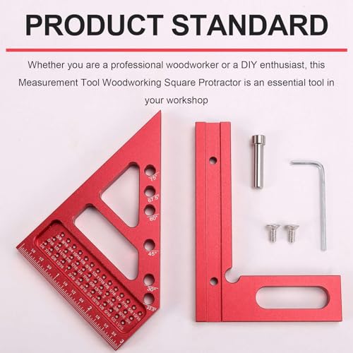 Escuadra Medidora Woodworking de Aleación de Aluminio miniatura 4