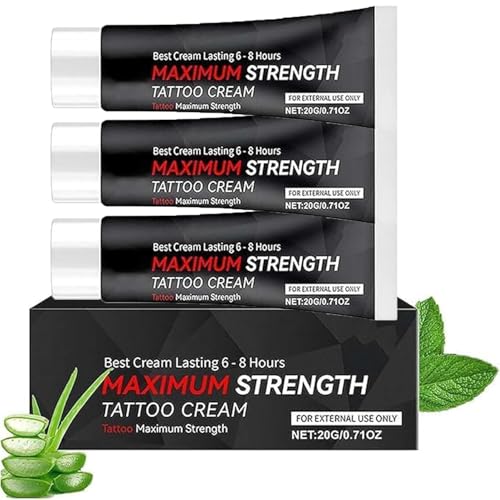 Tattoo Numibing Cream Gel, Tattoo Gels, Soothing Gel Joint Nourishing Cream, Up to 6 Hours Extra Strength, Gentle and moisturizing, Nourishing Care Creams For Tattoos, For Dry Skin (3)