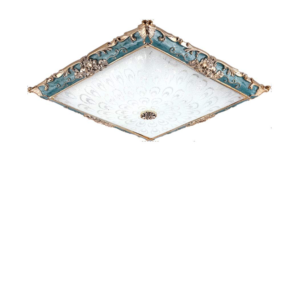 HynJGih Living Room Lamp Simple Ceiling Lamp Rectangular Simple European Creative Modern European Warm Bedroom Smart Lamps(50CM*50CM)